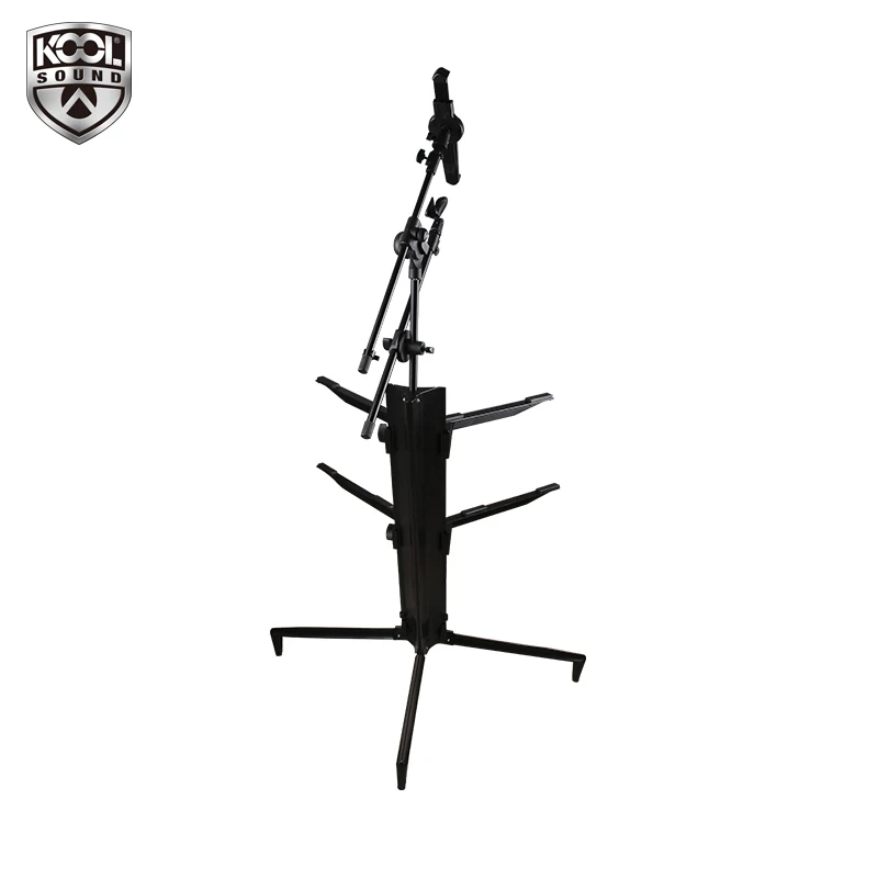 Kool Sound Factory direct sale easily folding adjustable height aluminum alloy plane keyboard stand 1.2M