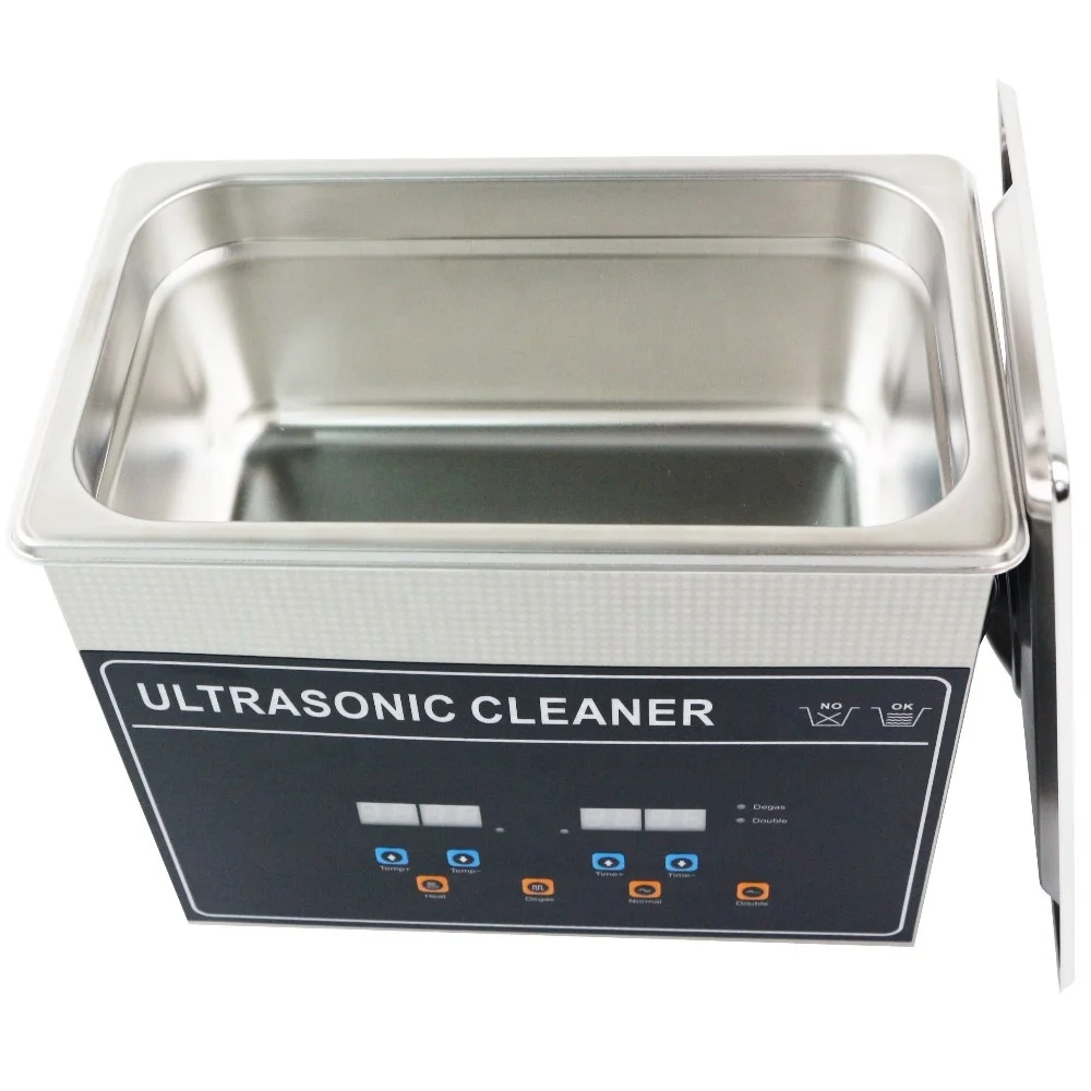 3.2L 60W/120W power adjustable with degas function multifunctional ultrasonic bath for jewelry lens diesel injector cleaning