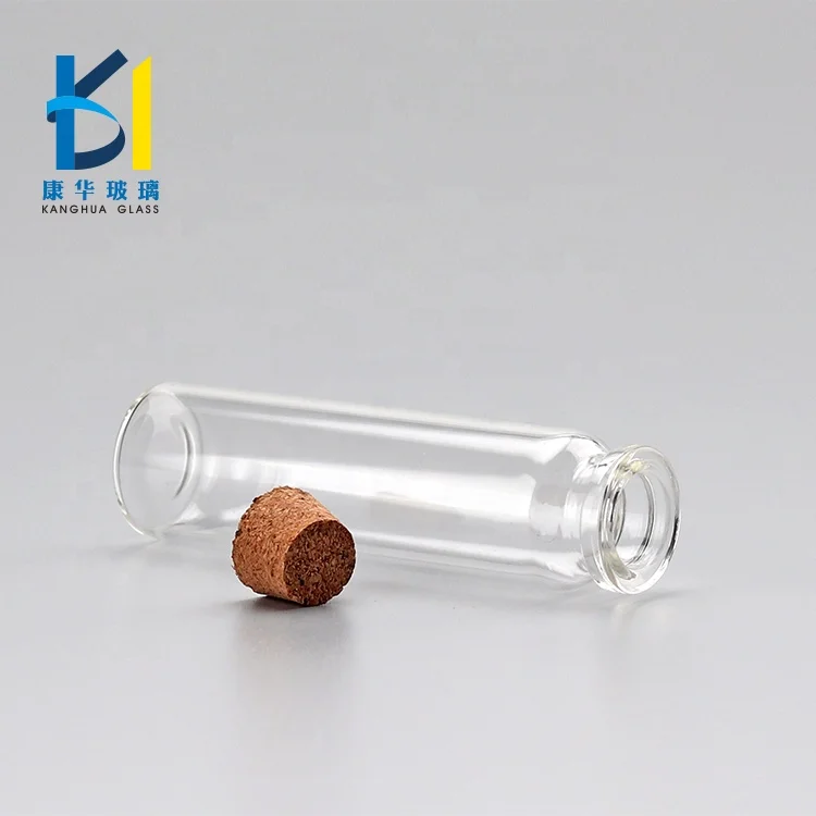 Clear Glass Vial Bottle 5ml 8ml10ml Wooden Cork 20ml 50ml Glass Bottle Cork