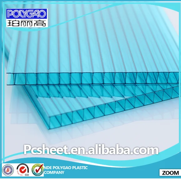 Bayer Material Поликарбонат Парниковых, Плавательный Бассейн На Крыше, 4/6/8/10 мм Полые Поликарбонат/PC Панель