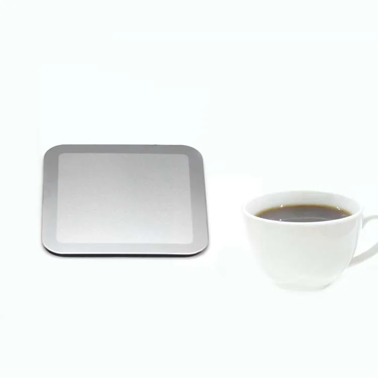 Hot Sale Square Blank Stainless Steel Metal Coaster with Laser Logo
