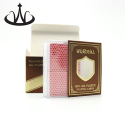 24K Gold Playing Cards Plastic Poker Game Deck Foil Pokers pack Magic Cards Waterproof Card Gift Collection Gambling Board Game