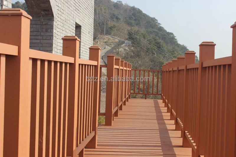 Special design widely WPC outdoor composite waterproof wpc handrail railing