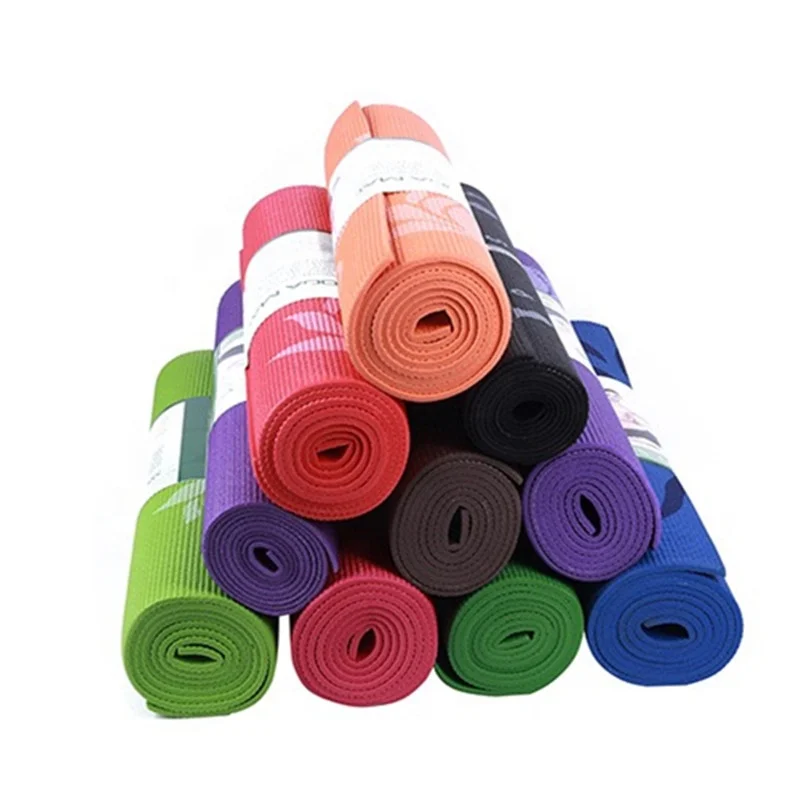 Custom Printed Logo Eco Friendly Fitness Exercise Pvc Yoga Mat Cheap Sale