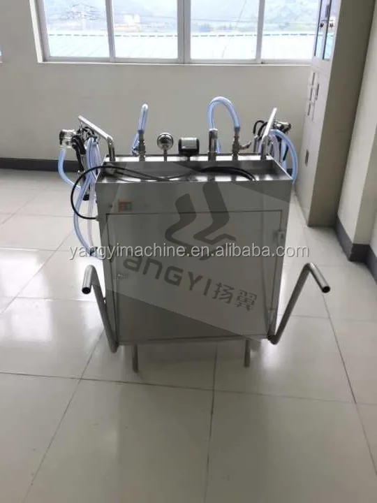 New type cow milking machine with stainless steel tank