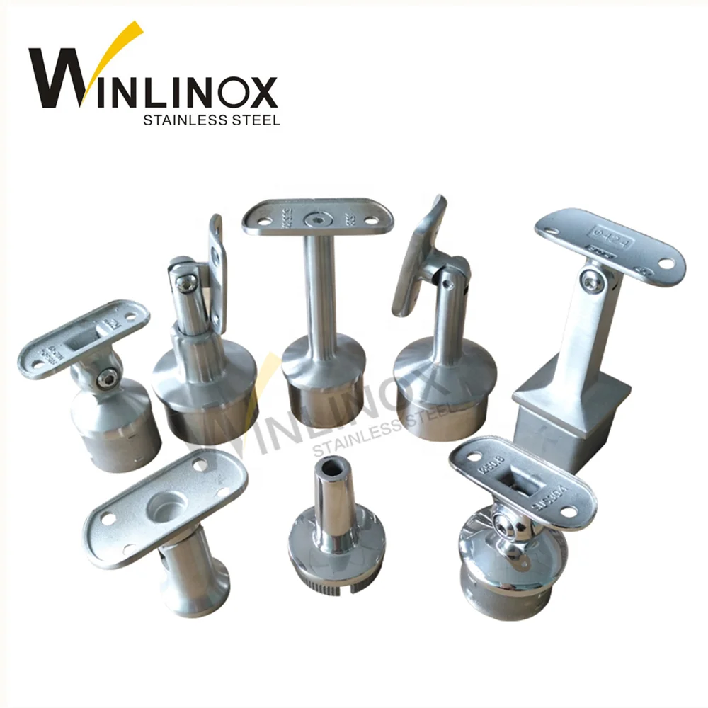 DIY Stair Railing Parts, 304 Post Mount Handrail Bracket Support