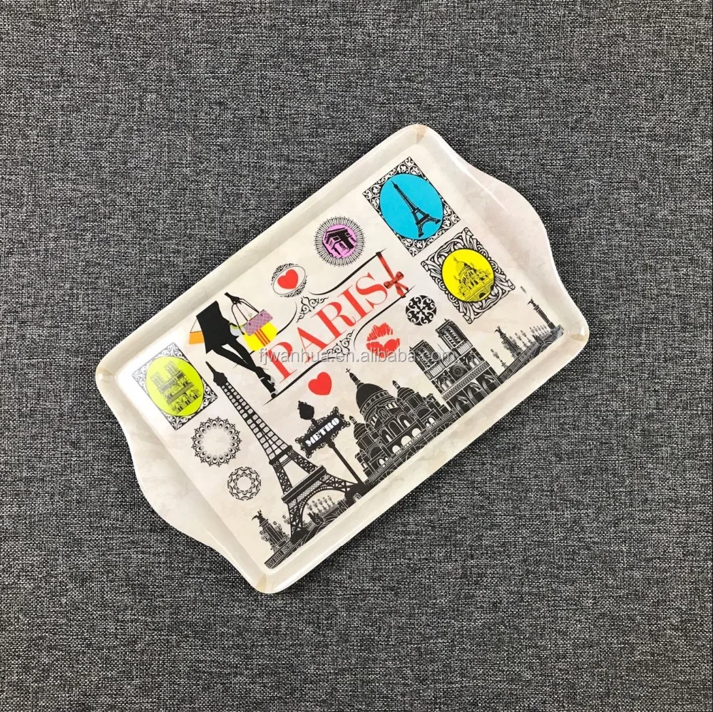 Новый дизайн лоток из меламина с ручками