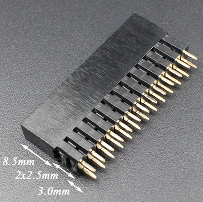 
2x20 pin DIP stacked 2.54mm female header connector series for Raspberry PI pcb edge header 