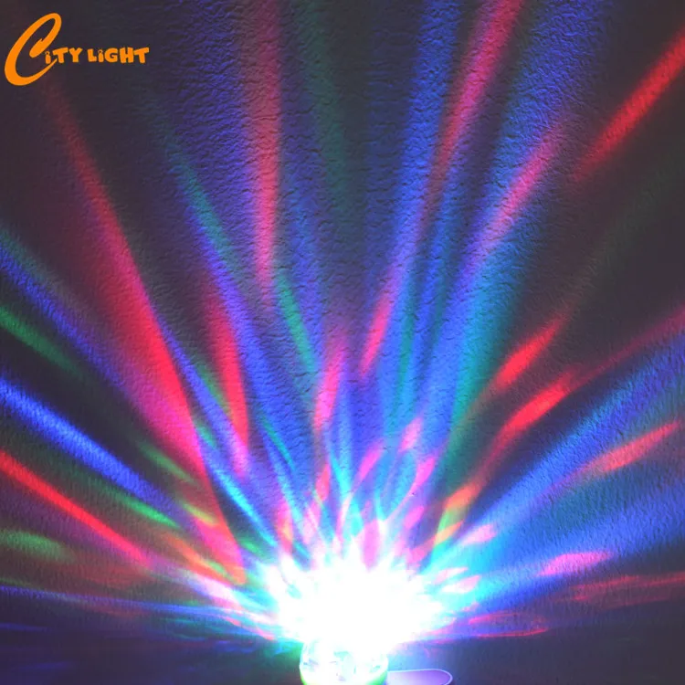 Christmas gift ,3W 4 LEDs Mini LED USB RGB Magic Ball Music Sound Control KTV DJ Disco Light Stage Lamp Effect Light