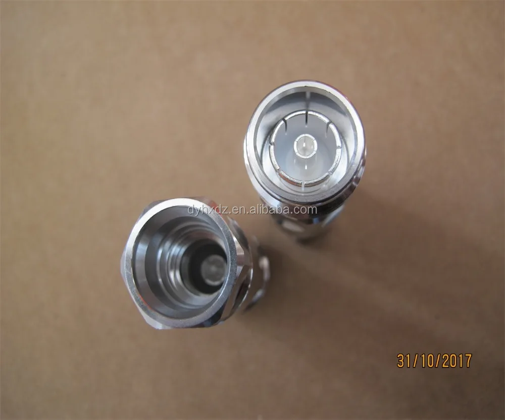 Jack Clamp type straight connector for superflex cable MINI DIN 4.3/10 female 1/2 feeder cable