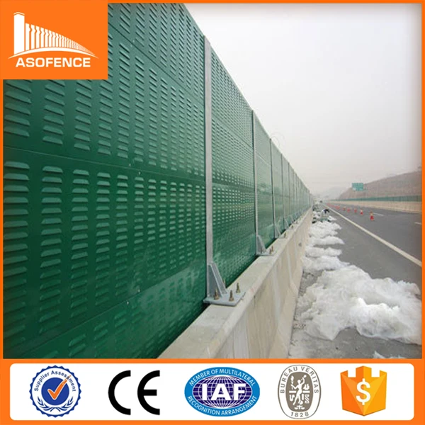 
A.S.O high quality plastic surface sound barriers/high tension noise barrier wall fence 