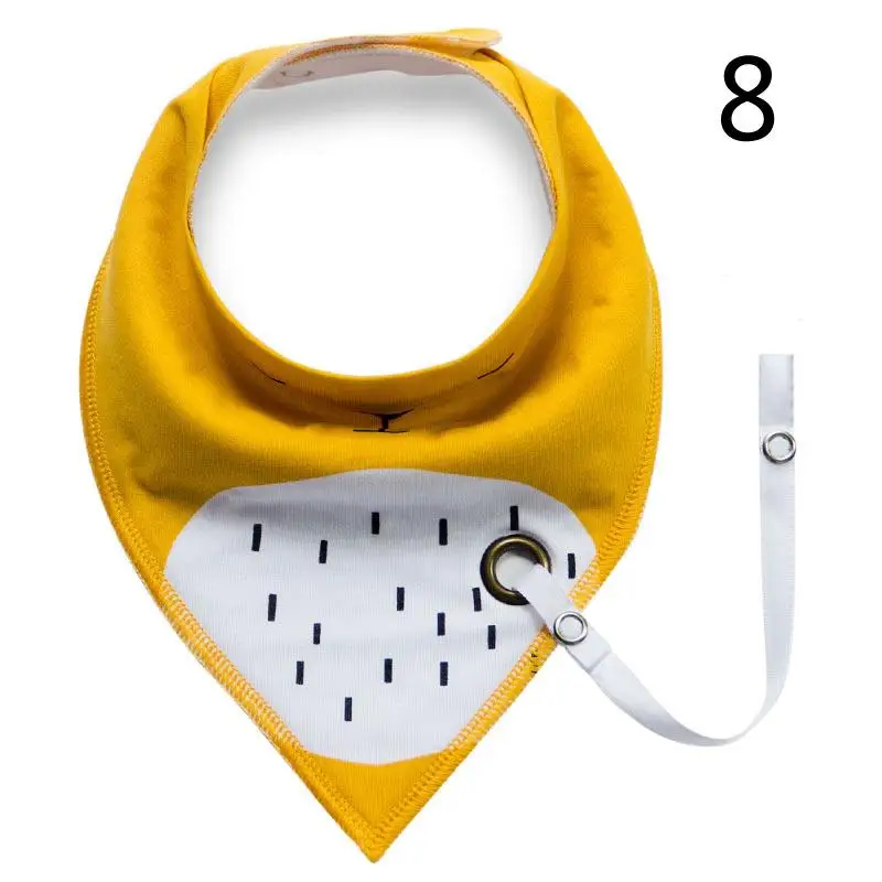 wholesale Multi-function cartoon triangle cotton baby bibs