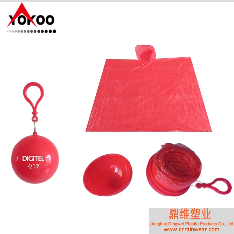 
Promotional Disposable Raincoat Ball, Rain Poncho In Balls For Gifts Wholesale 
