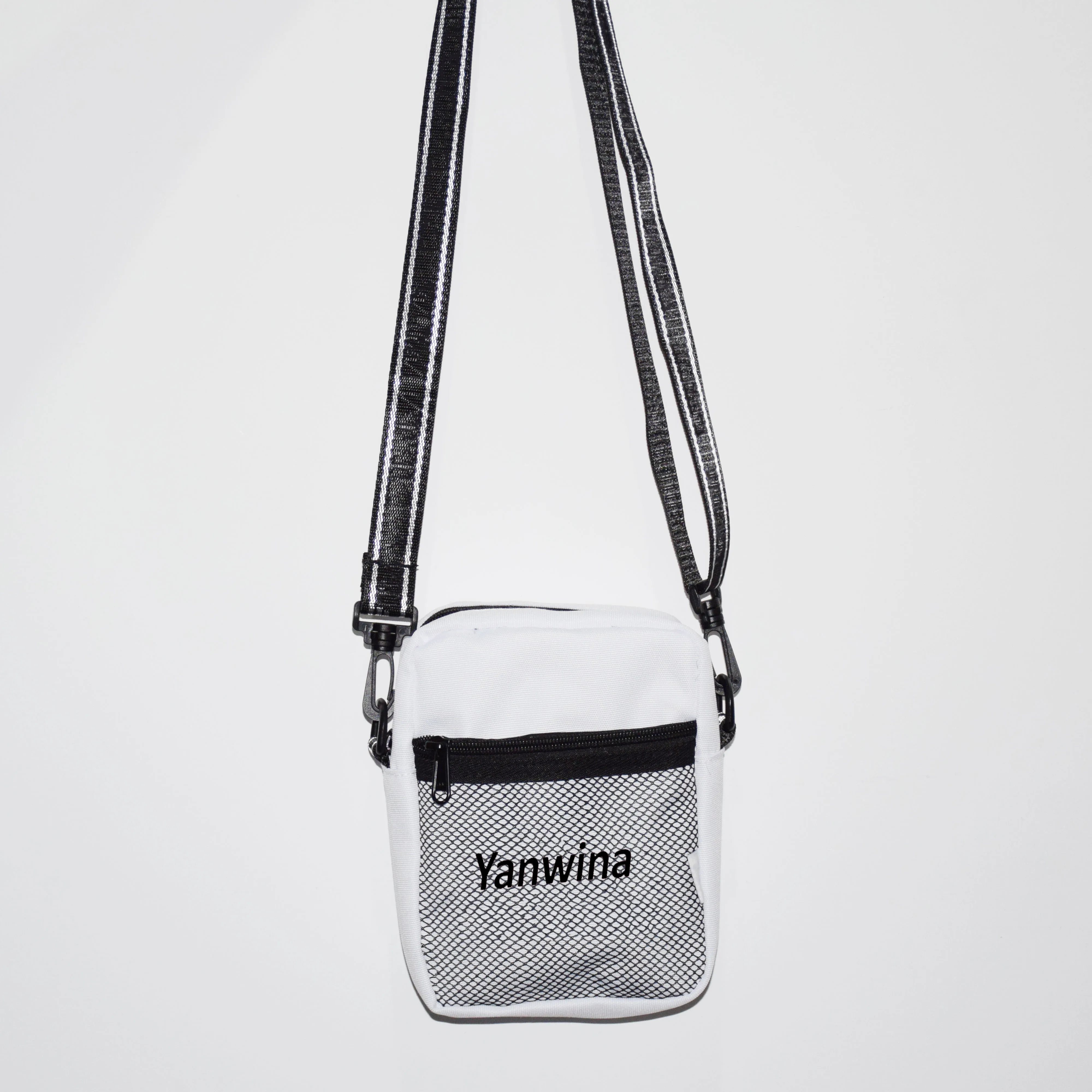 Fashion convenient special portable high quality nylon messenger felt cross sling small customize long strap single professional