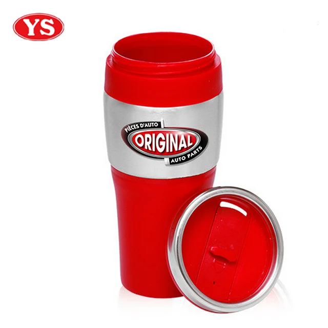 eco friendly 14oz double wall insulated coffee tumbler auto mug