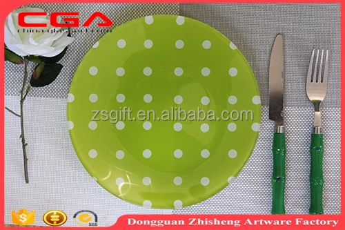 
Customized decal glass tableware Glass dishes&plates 