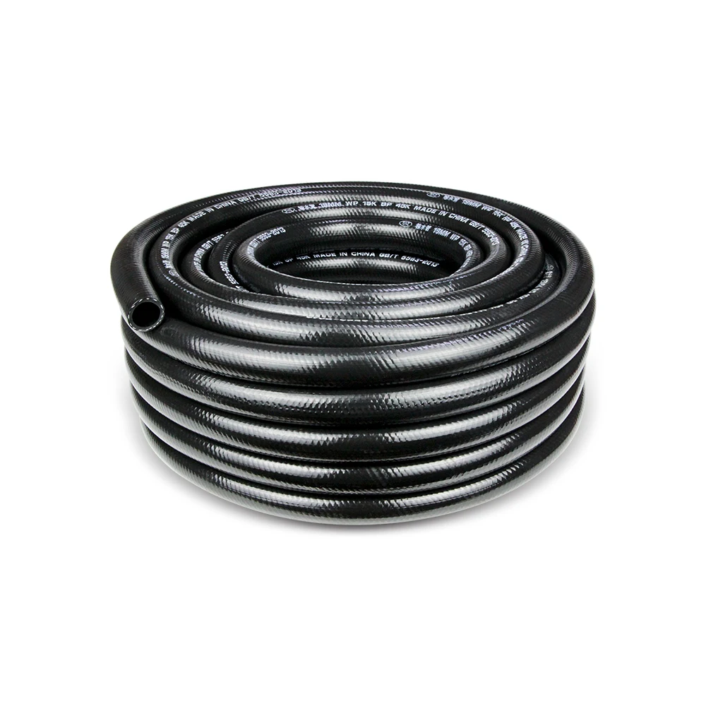 
8mm*14mm*100 meters factory direct sale three pvc layer strong high pressure multifunction industry air oil chenmicals hose 