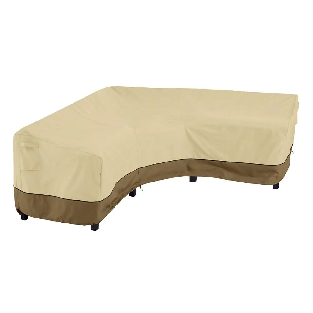 V-shaped waterproof outdoor furniture cover sofa set