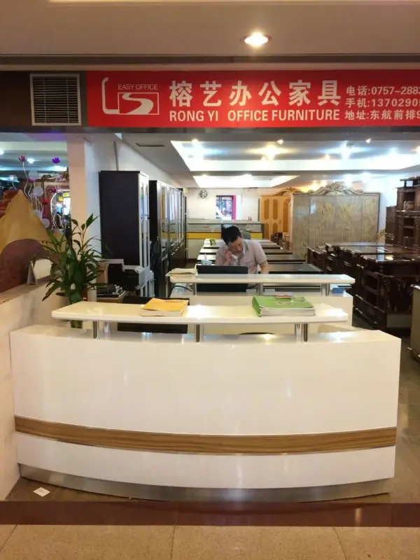 
White cheap reception desk beauty salon reception desk 