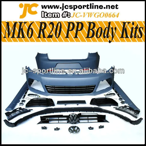 полипропилен гольф в. и. mk6 r20 наборы тела для vw гольф в. и. mk6 автомобильный наборы тела бампер R20 обвес
