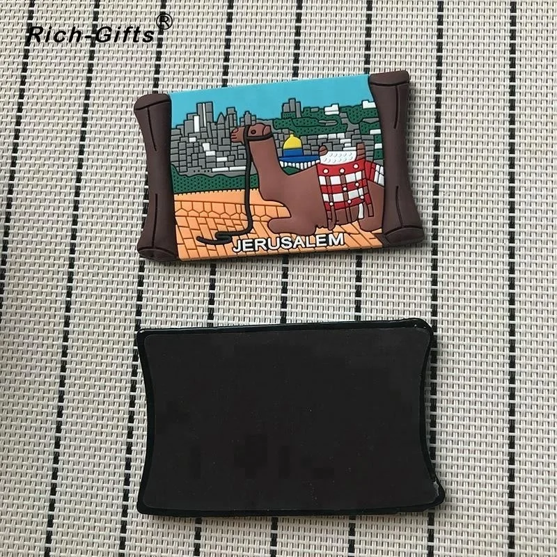 Tourist Souvenir PVC Fridge Magnet For Jerusalem