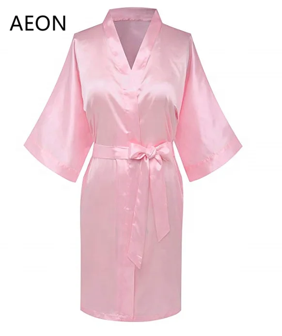 Женское простое короткое кимоно для подружки невесты, свадебное кимоно для вечеринки, доступно 30 цветов, подарок для подружки невесты