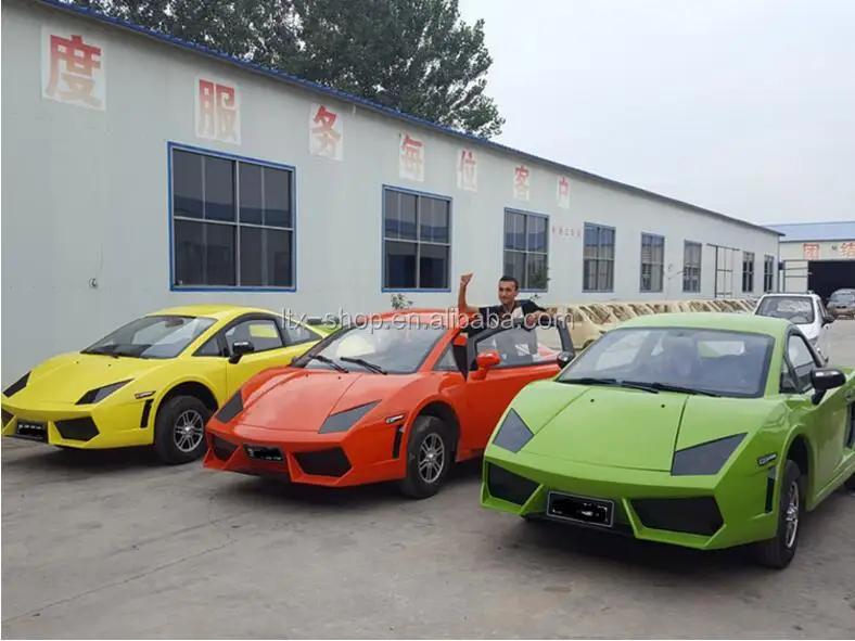 Super Cool 4 Wheel Low Speed Electric 72V 4000W Car, New Energy Adult Electric Automobile Vehicle, China Factory Cheap Car