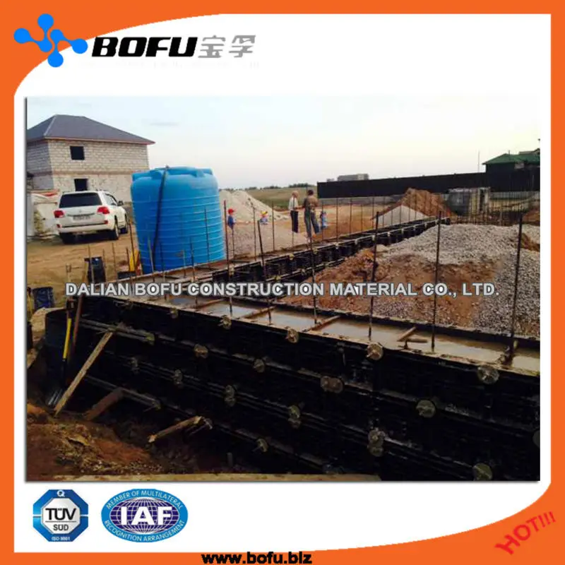 plastic formwork for concrete, green building material