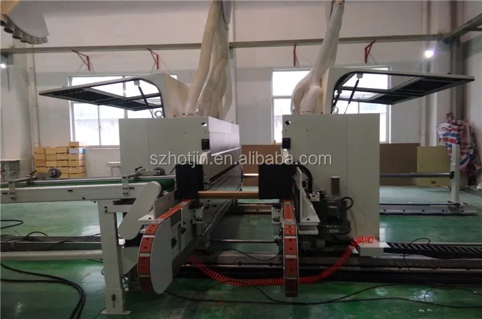wood working machine transverse double end tenoner