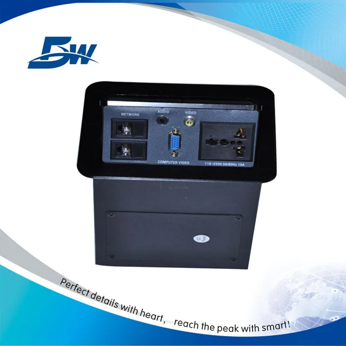 Tabletop Socket Outlet Box Fitted For Conference Room