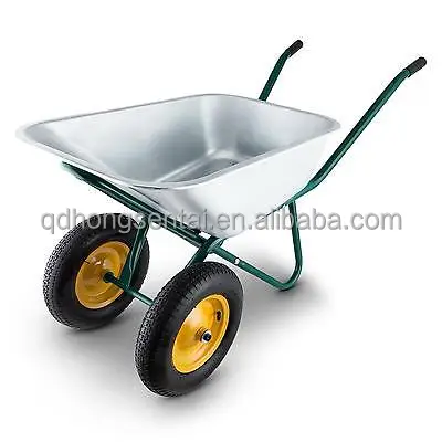 Двухколесная Тяжелая алюминиевая и оцинкованная ручная тачка