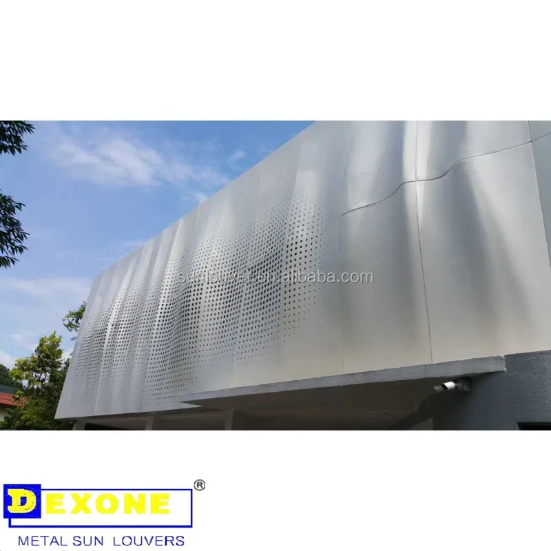 Metal Customized Facade Curtain Wall Decorative  Panel in  Artistic design