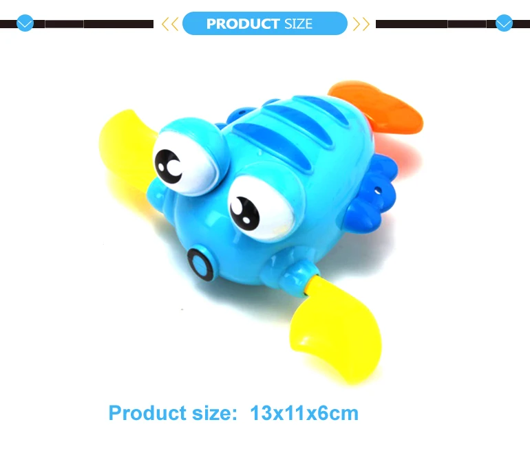 Plastic lobster and frog floating baby wind up bath toy
