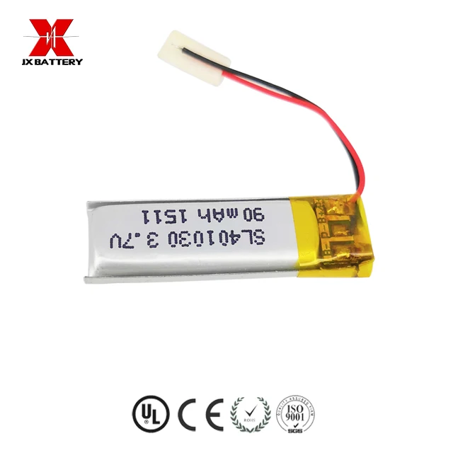
loud-speaker battery rechargeable deep cycle polymer battery 3.7v 401030 90mAh batteries 