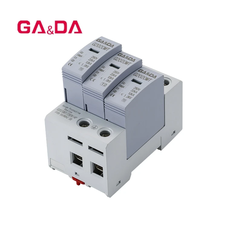  220v прибор переменного тока 3-полюсный для защиты от перенапряжений устройства в Китае (стандарты CE CQC