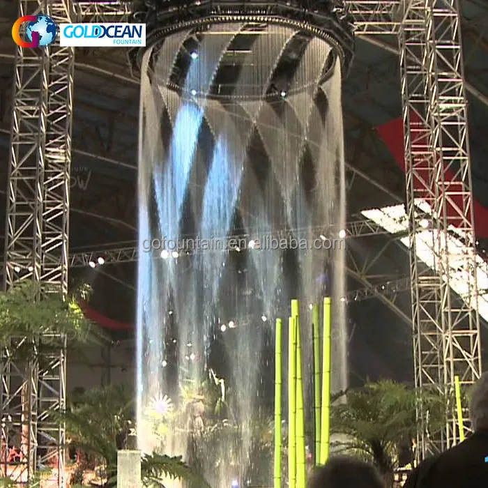 FREE DESIGN Outdoor Indoor Hanging Digital Water Screen Curtain