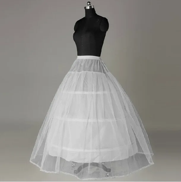 Hot sale Cheap Wedding Accessories White 3 Hoop Petticoat Underskirt Crinoline