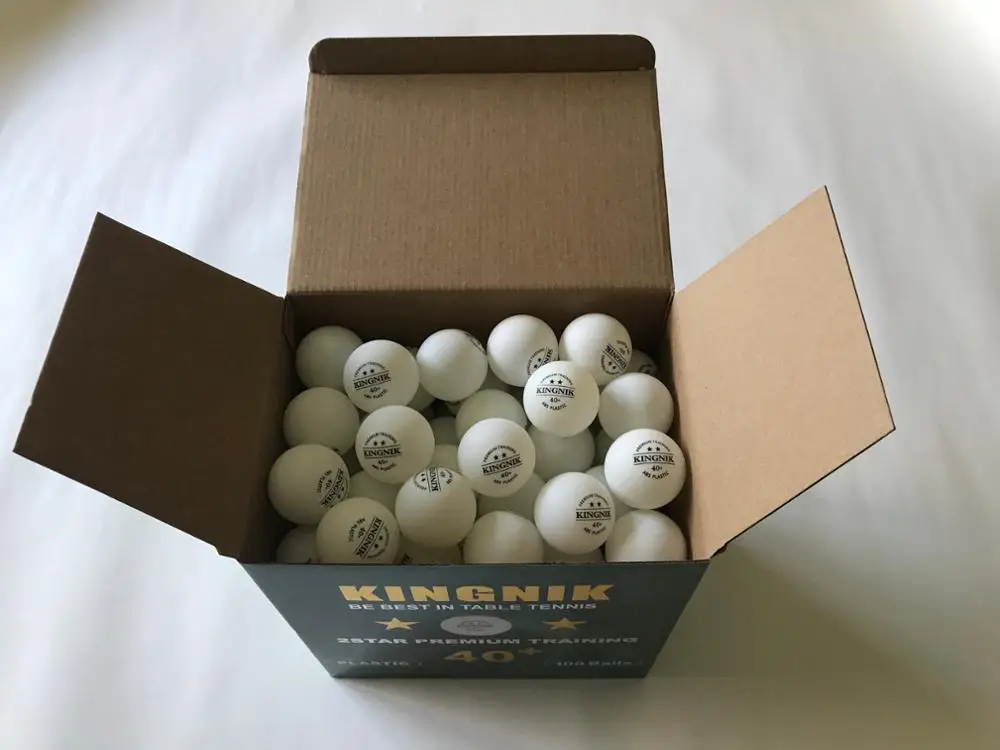 
KINGNIK 2 star premium training plastic table tennis ball (durable, round, good bounce and feeling) 
