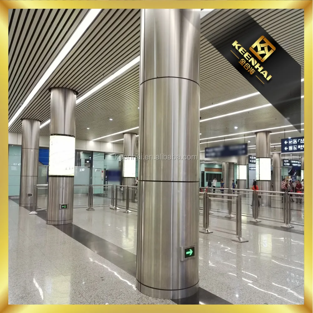 Decor 304 Stainless Steel Interior Decorative Column Cover Metal Building Materials for Home and Office Design