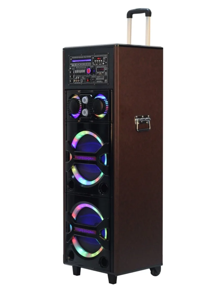 Многофункциональный Беспроводной ПРИВЕТ-FI портативный наружный динамик с DVD CD экран fm mp3