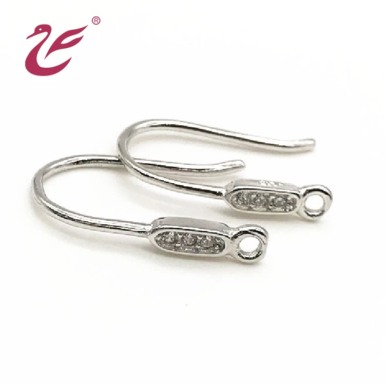 Модные индивидуальные логотипы, минималистичные серьги с пером, ювелирные изделия, аксессуары, циркониевые модные серьги из стерлингового серебра, ушные крючки для женщин