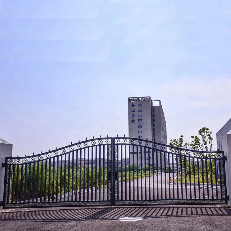 China supplier cheap wrought iron main gate designs home high quality sliding gate for sale