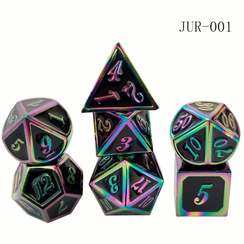 
Source factory specializing in making zinc alloy multi-sided metal dice game entertainment dice 