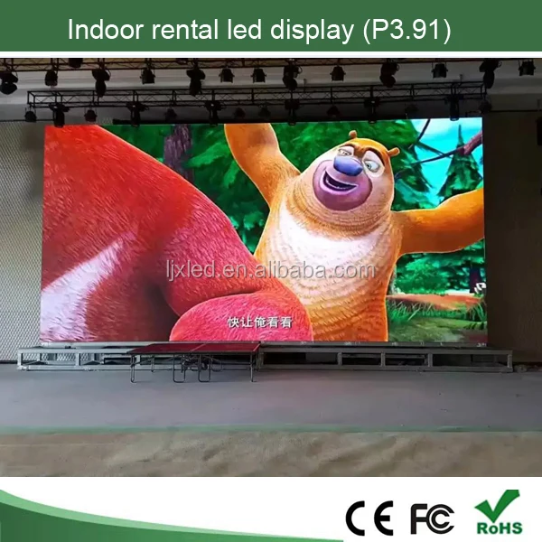 Factory price P4 indoor full color die casting rental led display panel LED screen LED module