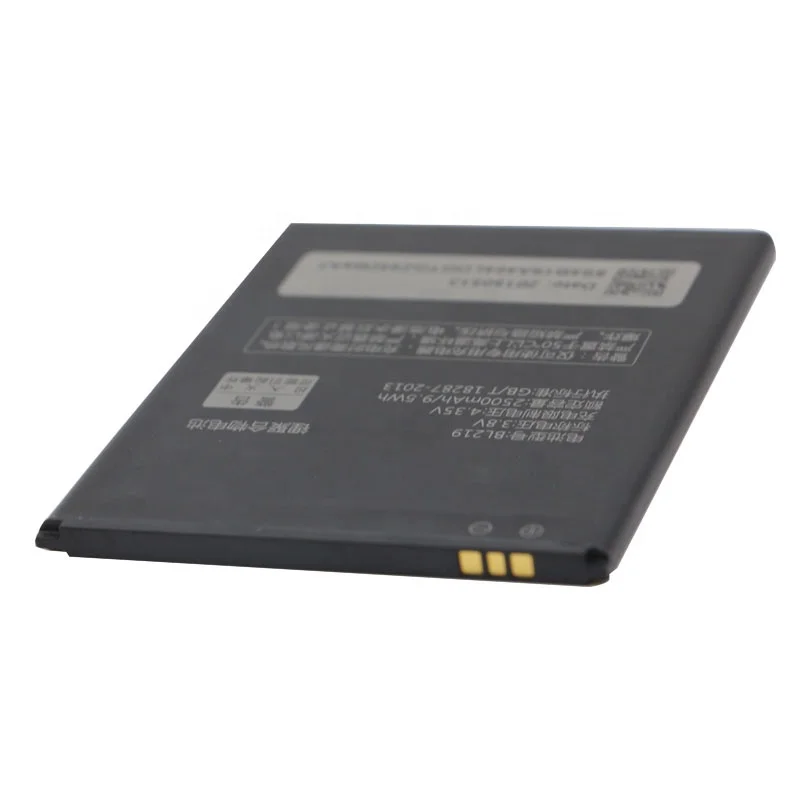  Китайский производитель аккумулятор BL219 для мобильного телефона Lenovo S810T 2500 мАч 3 8