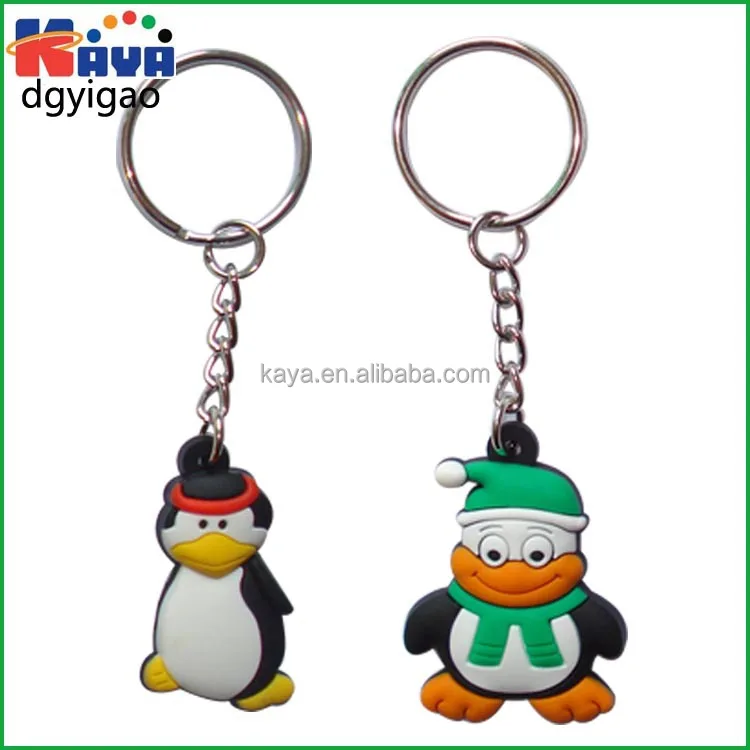 Factory custom eco-friendly embossed 3d PVC keychain