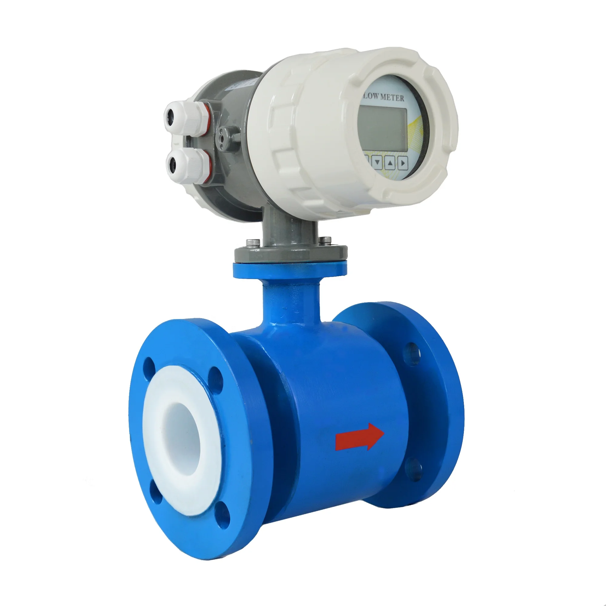 Electromagnetic flowmeter with titanium electrode F4 lining can measure seawater and ammonia.
