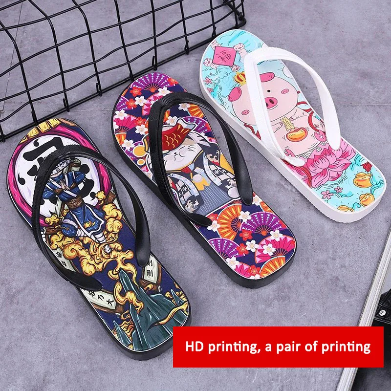 Hot sale 2019 personalization slippers custom print sublimation blanks popular white flip flops