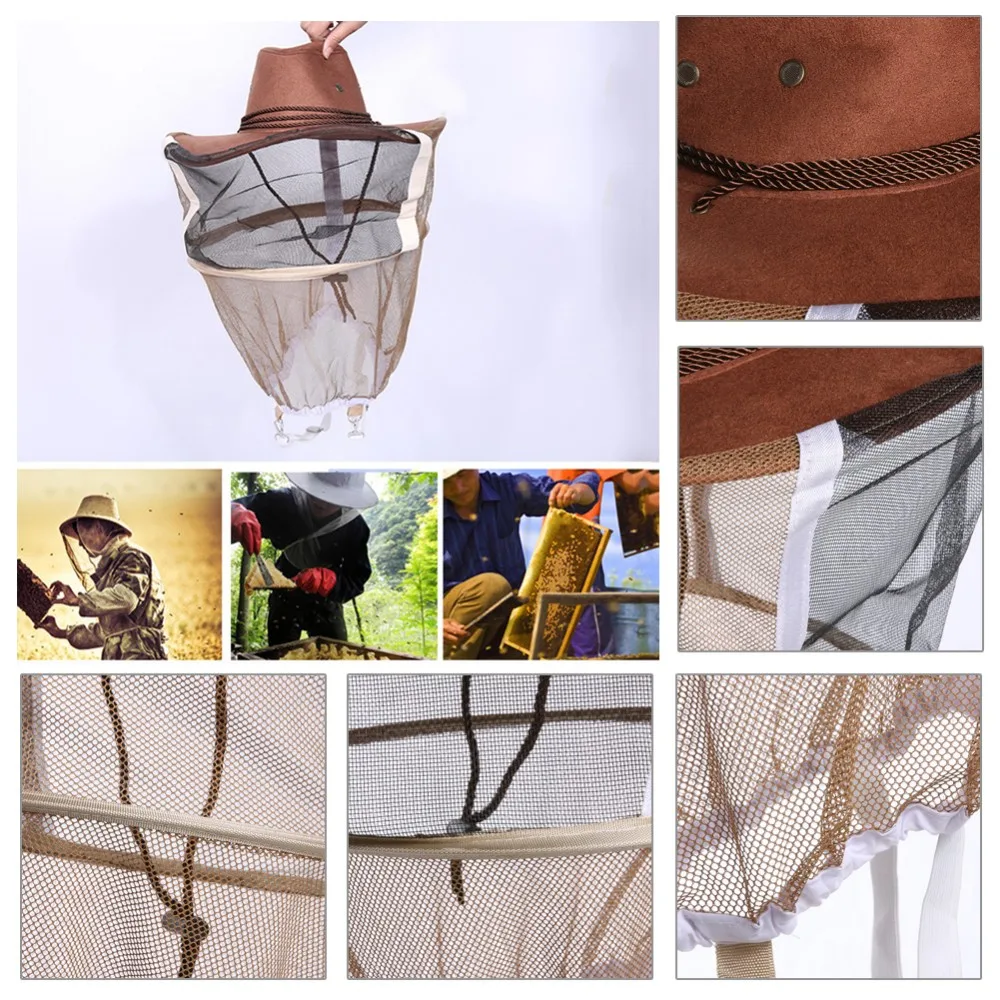 
Mosquito Net Veil Outdoor Fishing Costume Beekeeping Bee Keeper Hat 