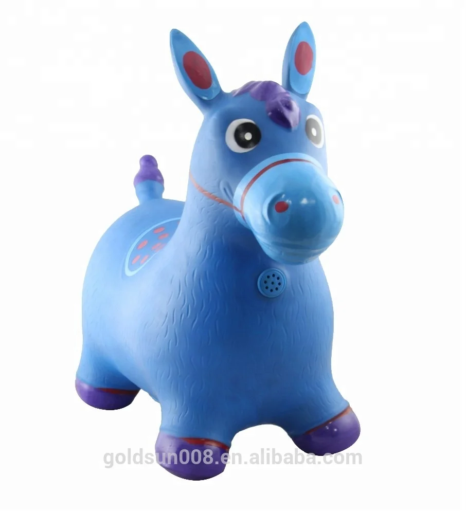 Pvc Jumping donkey Animal Kids Safety Inflatable Hopper toy Horse outdoor